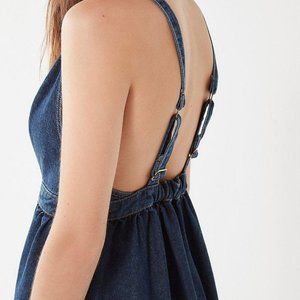 URBAN OUTFITTER Danny Plunging V Neck Button Down